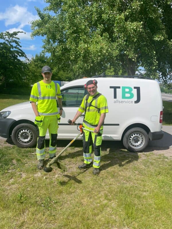TBJ Allservice arbetar med skötsel av grönområden